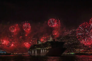 Fogos de Artifício em Catamarã no Ano Novo