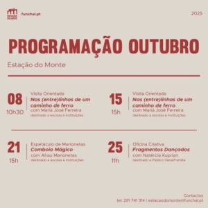 Estação do Monte - Programação de outubro 2025