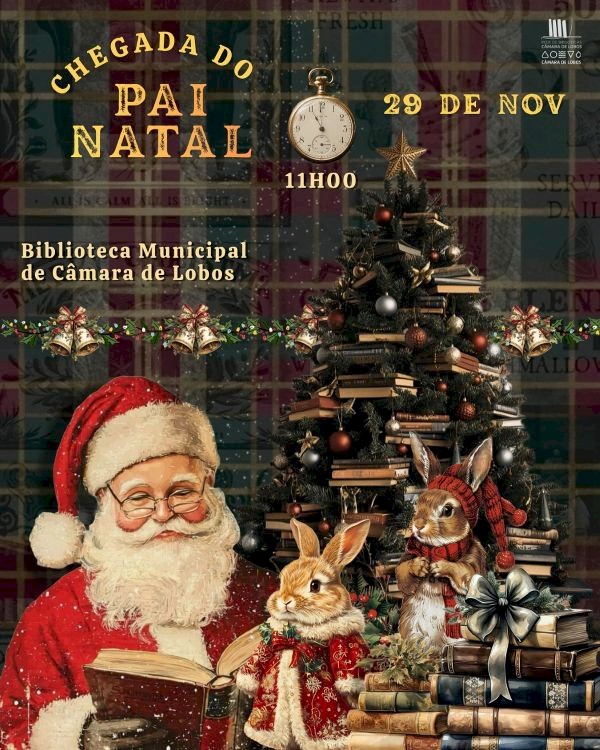 Biblioteca Municipal de Câmara de Lobos recebe a visita do Pai Natal