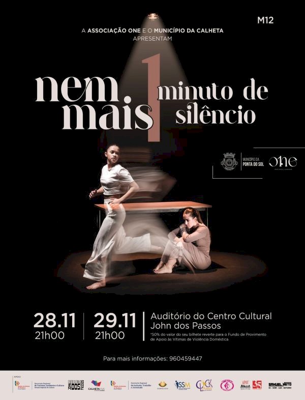 “Nem Mais 1 Minuto de Silêncio” sobre violência doméstica