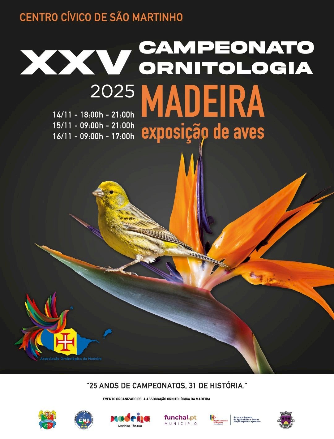 XXV Campeonato de Ornitologia Madeira 2025
