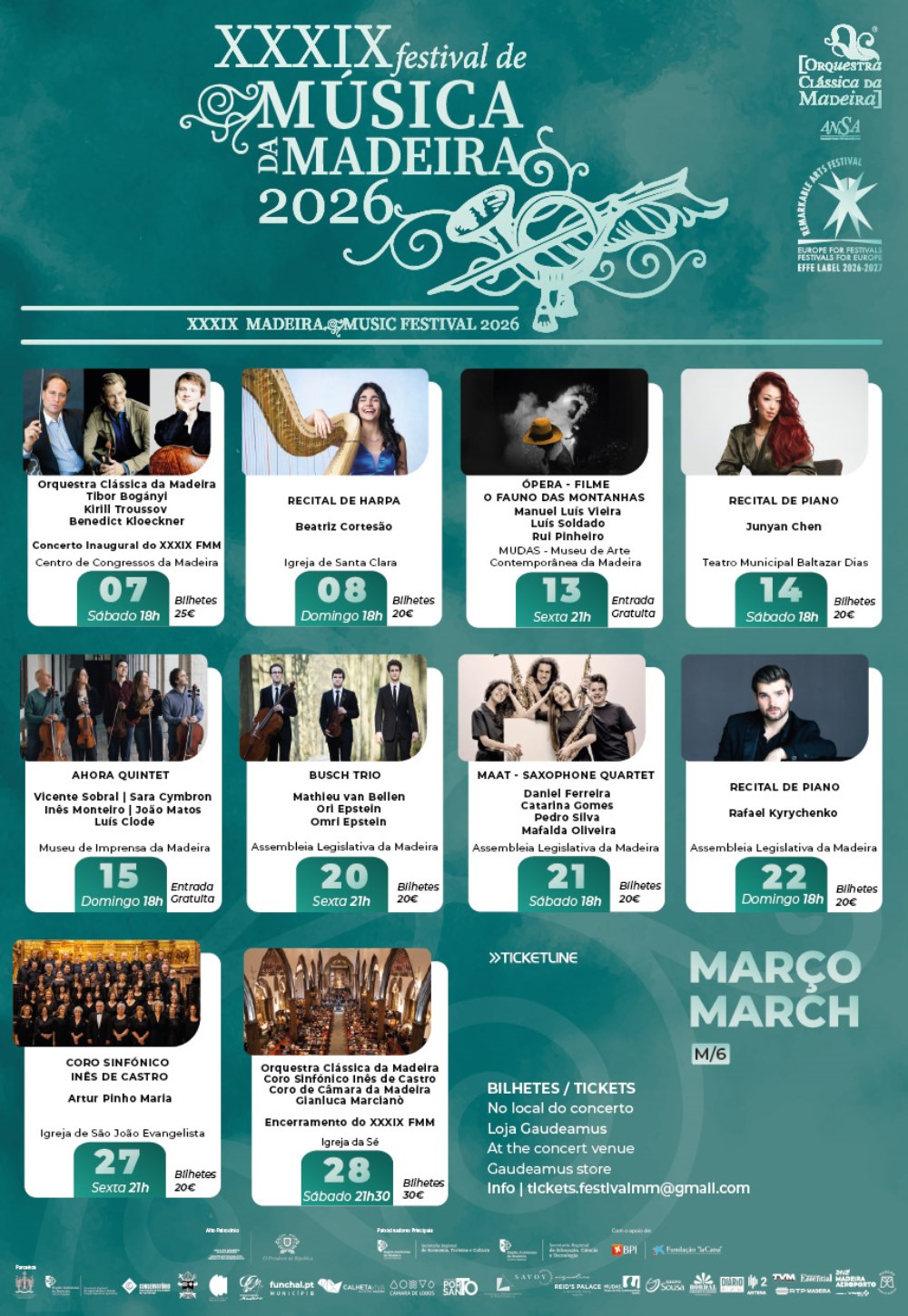 XXXIX Festival de Música da Madeira — 2026