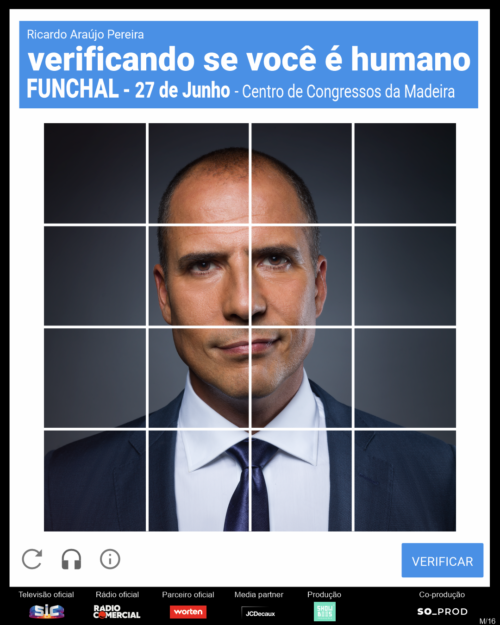 Ricardo Araújo Pereira – “Verificando se Você é Humano” no Funchal