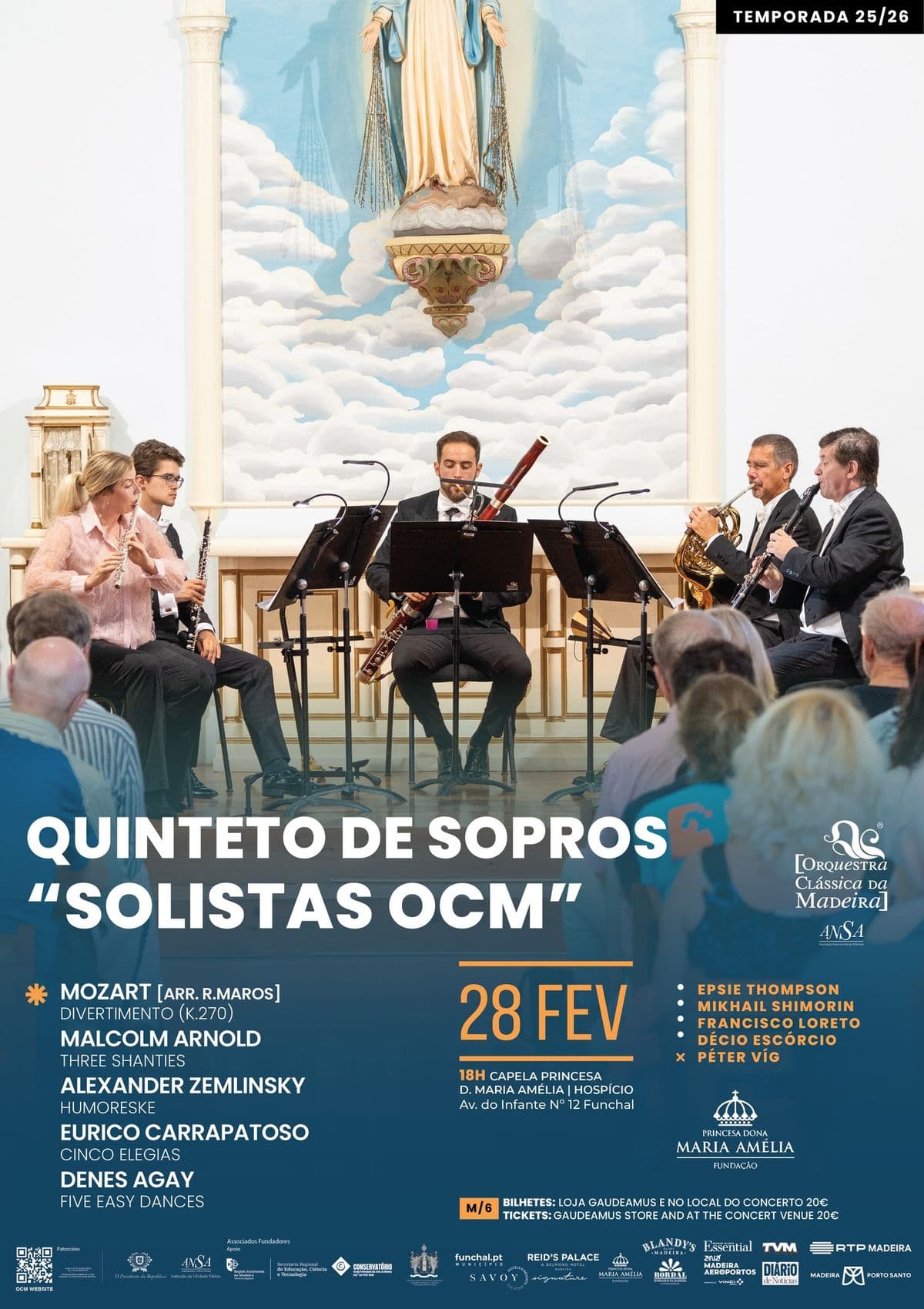 Quinteto de Sopros "Solistas OCM" | Orquestra Clássica da Madeira