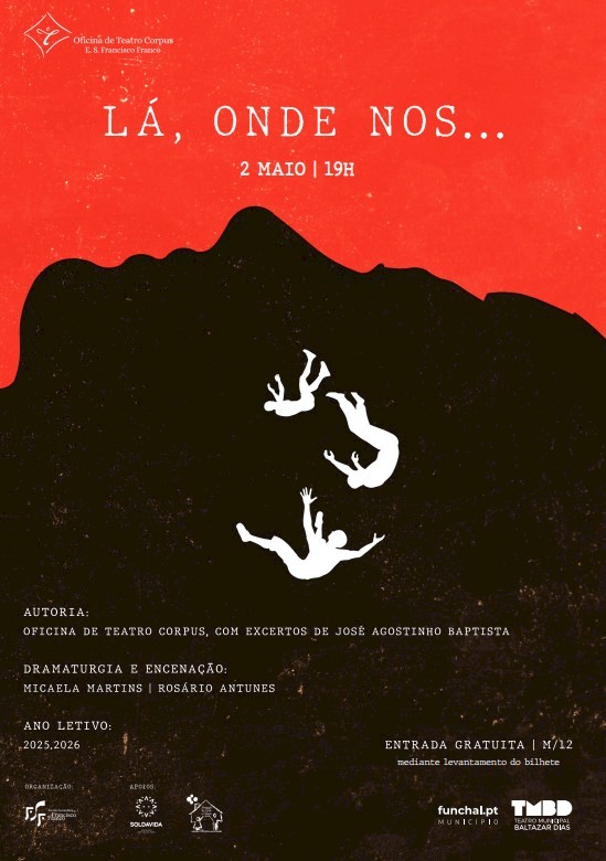 “Lá, onde nos…” chega ao Teatro Municipal Baltazar Dias com entrada gratuita em noite de teatro madeirense