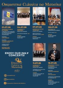 Orquestra Clássica da Madeira - Programação de Julho 2026