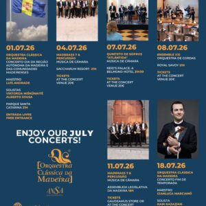 Orquestra Clássica da Madeira - Programação de Julho 2026